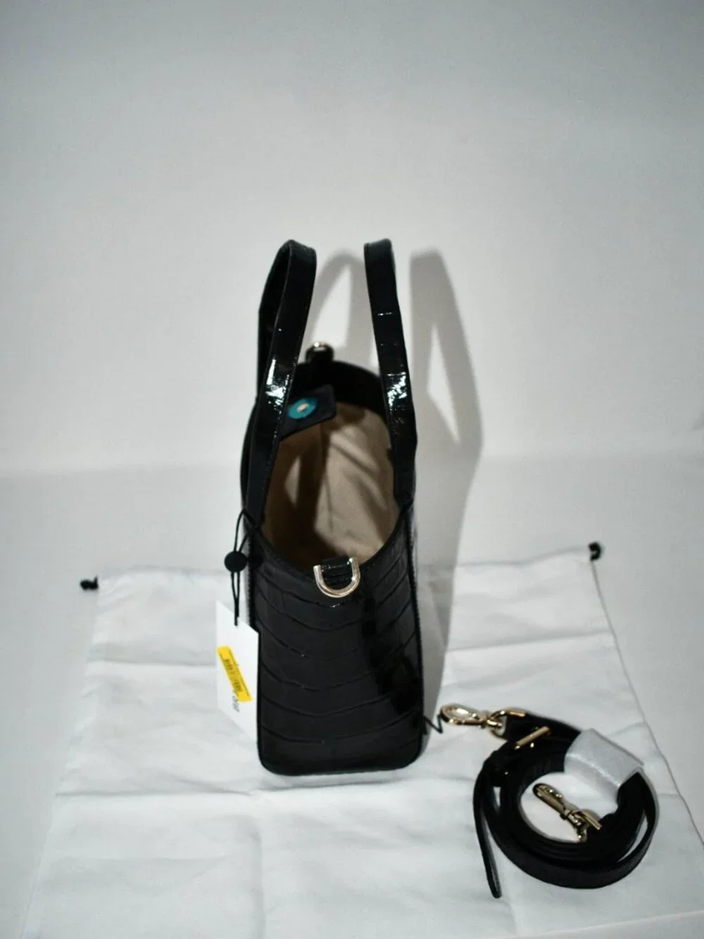 BRAHMIN Alba Collection SMALL Mona Tote Bag in Black #11092663 NWT Details: Smal